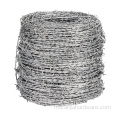 1.65mmx1.65mm Pagar Keselamatan Kawat Barbed Hot-Dipped Galvanized